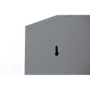 B-WARE - L&uuml;llmann&reg; Garderobenschrank, 4 Abteile, je 2 mittig schlie&szlig;end, 1800 x 1170 x 500 mm, lichtgrau