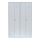 B-WARE - Lüllmann® Garderobenschrank, 4 Abteile, je 2 mittig schließend, 1800 x 1170 x 500 mm, lichtgrau