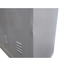 Steel closet / locker - 4 units Carcass RAL 9003 signal white | Doors RAL 9003 signal white