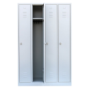 Steel closet / locker - 4 units Carcass RAL 9003 signal white | Doors RAL 9003 signal white