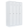 B-WARE - Spind weiß, 4 Abteile, 120 cm breit | Lüllmann®