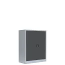 B-WARE - L&uuml;llmann&reg; Fl&uuml;gelt&uuml;renschrank, 2,5 OH, 1000 x 800 x 383 mm, lichtgrau/anthrazit