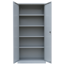 B-WARE - L&uuml;llmann&reg; Fl&uuml;gelt&uuml;renschrank, 5 OH, 1950 x 925 x 422 mm, lichtgrau