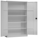 XL Metallschrank grau, 5 OH, 42 cm tief | Serie ClassiX