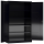 XL Metallschrank schwarz, 5 OH, 42 cm tief | Serie ClassiX