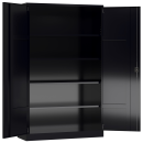 XXL Metallschrank schwarz, 5 OH, 60 cm tief | Serie ClassiX