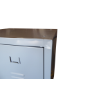 Steel cleaning supply and broom closet