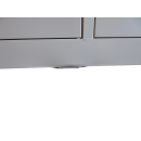 B-WARE - L&uuml;llmann&reg; Garderobenschrank, 4 Abteile, 1800 x 1170 x 500 mm, lichtgrau