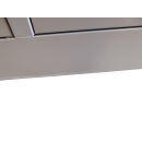 B-WARE - L&uuml;llmann&reg; Garderobenschrank, 4 Abteile, 1800 x 1170 x 500 mm, lichtgrau