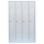 B-WARE - Lüllmann® Garderobenschrank, 4 Abteile, 1800 x 1170 x 500 mm, lichtgrau