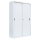 Sliding door cabinet, 4 shelves