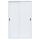 Sliding door cabinet, 4 shelves