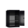 Metallschrank schwarz, 3 OH, 38 cm tief | Serie ClassiX