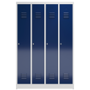 B-WARE - Spind blau, 120 cm breit, 4 Abteile | Serie ClassiX