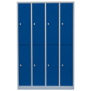Steel closet / locker - Two levels - 4 units, 8 compartments