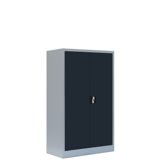 Kopie von Lüllmann® Flügeltürenschrank, 3 OH, 1200 x 800 x 383 mm, lichtgrau/anthrazit