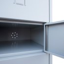 Steel distribution cabinet, 16 compartments
