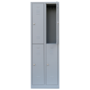 Steel closet / locker - Two levels - 2 units, 4 compartments