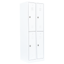 Steel closet / locker - Two levels - 2 units, 4 compartments