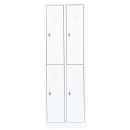 Steel closet / locker - Two levels - 2 units, 4 compartments
