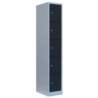 Steel compartment cabinet / valuables cabinet - 1 unit, 5 compartments