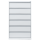 Card-index cabinet, 3 tracks, 6 drawers