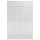 B-WARE - ClassiX Garderobenschrank, 4 Abteile, 1800 x 1185 x 500 mm, lichtgrau