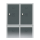 Aufsatzschrank, 500 x 600 x 500 mm, signalweiß