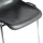 Molded shell chair, hammered black frame