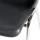 Molded shell chair, hammered black frame