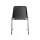 Molded shell chair, hammered black frame